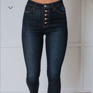 Finley High Rise KanCan Jeans - Super Dark Wash